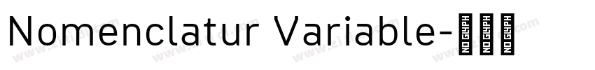 Nomenclatur Variable字体转换